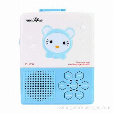 Language Learning Recorder with FM Radio Function, 6V DC/400mA Adapter